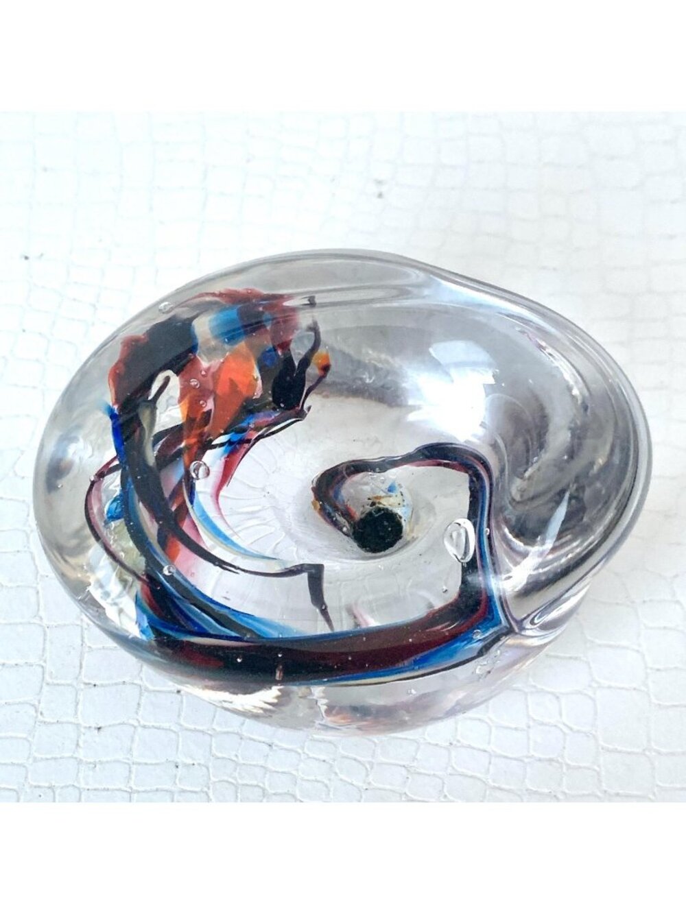 Vintage Art Glass Sailboat Artist Shirley Elford Signed Juno Award Artist